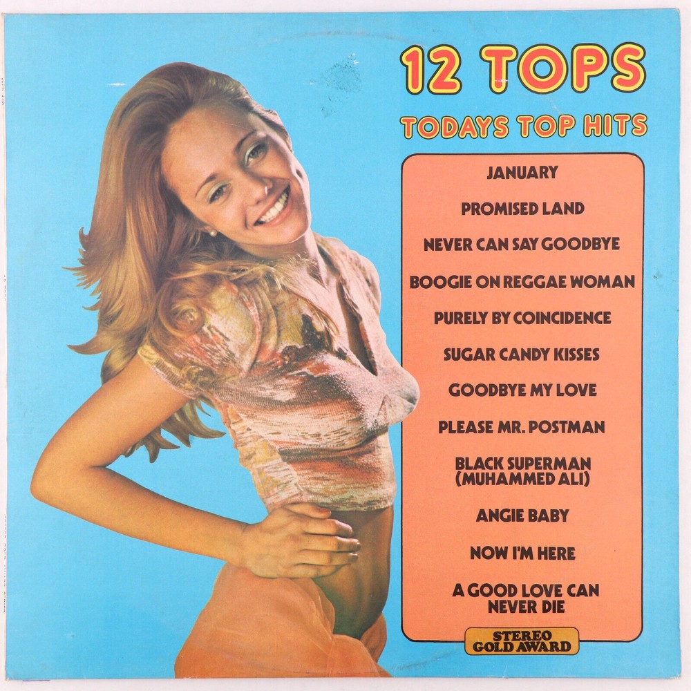 12 Tops Today's Top Hits Volume 26 12" UK LP Record Stereo Gold Award MER 122 EX